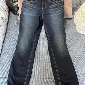 Silver boyfriend jeans